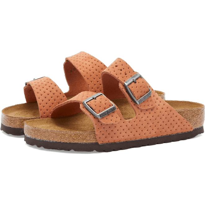 Birkenstock Arizona Burnt Orange Embossed Dots