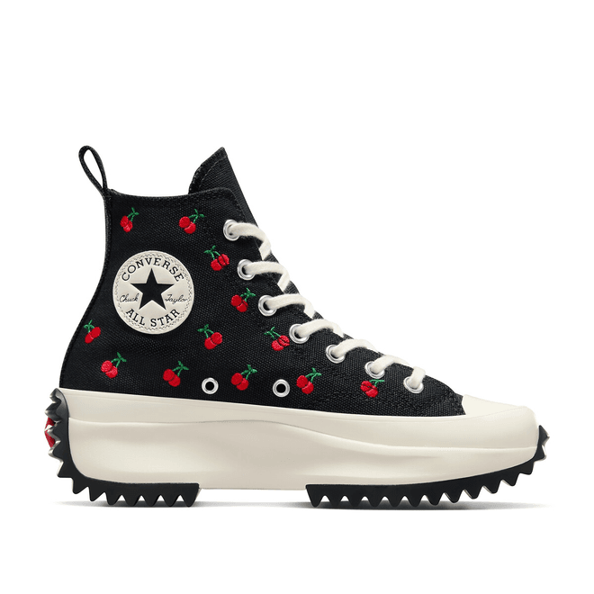 Converse Run Star Hike Platform Cherries Black, Cream, Red