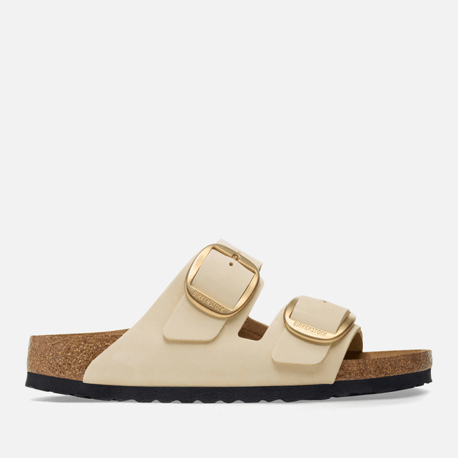 Birkenstock Arizona Big Buckle Slim Fit Nubuck Double Strap Nude