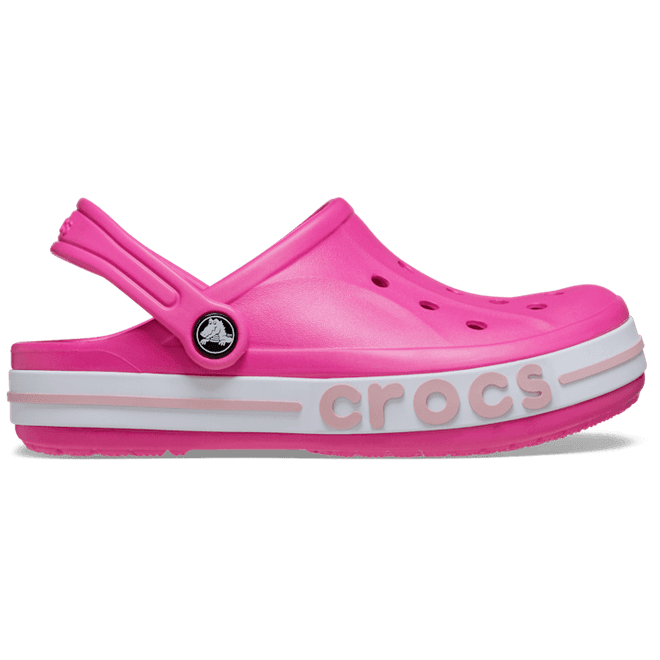 Crocs Kids Toddler Bayaband Clogs Electric Pink / Petal Pink 