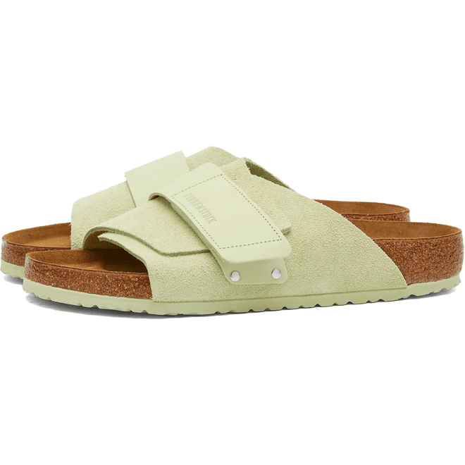 Birkenstock Kyoto Faded Lime Suede