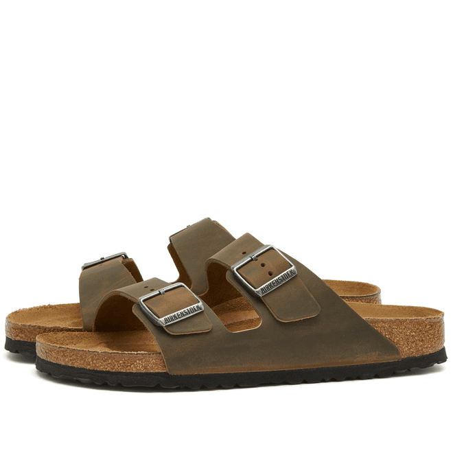 Birkenstock Arizona Faded Khaki Oiled Leather