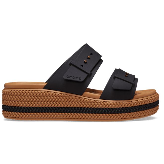 Crocs Brooklyn Woven Buckle SandalBlack 