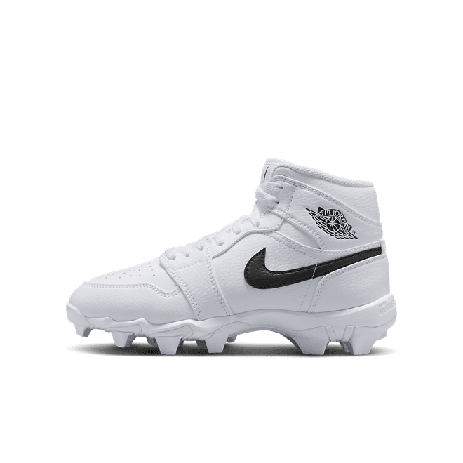 Air Jordan Jordan 1 Mid TD Cleat GS 'White Black' 