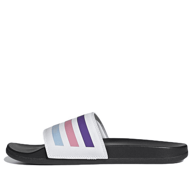 adidas Adilette Comfort Sandals 'White Purple Pink'