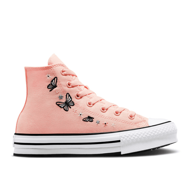 Converse Chuck Taylor All Star EVA Lift High GS 'Butterflies' 