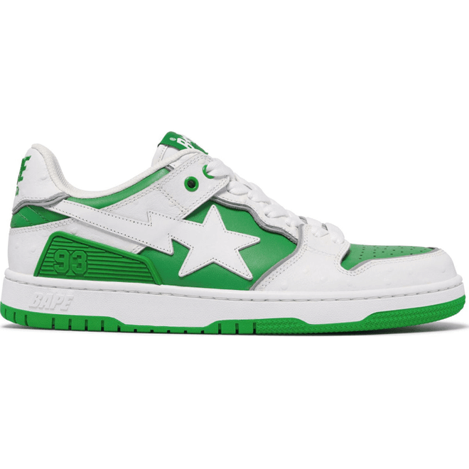 A Bathing Ape Sk8 Sta #1 Ostrich Pack White Green