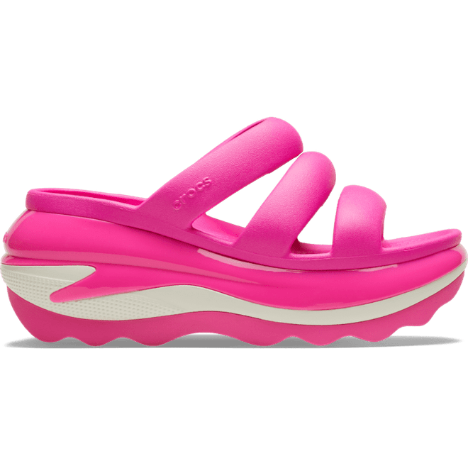 Crocs Mega Crush Triple Strap Slides Pink Crush 