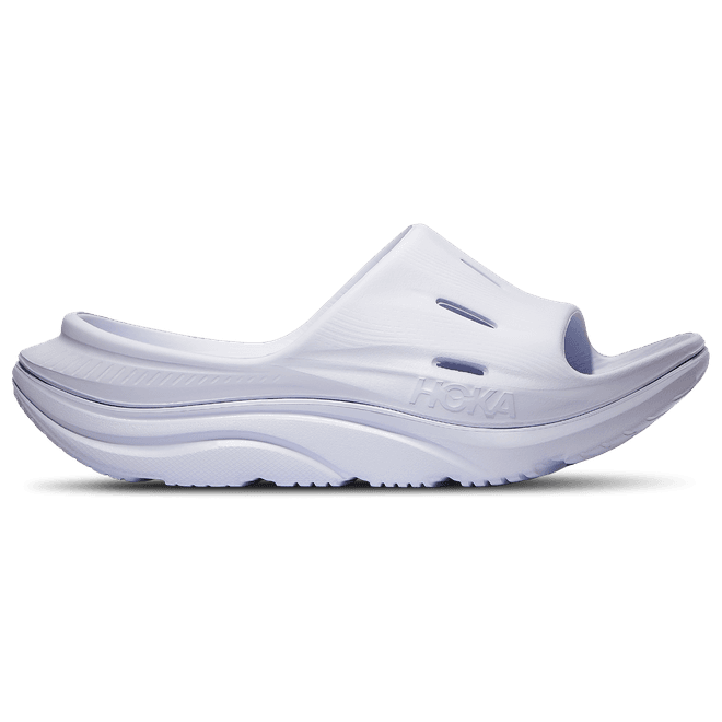 HOKA Ora Recovery Slide 3 in Ether/Ether, Size M2.5/ W3.5 Ether