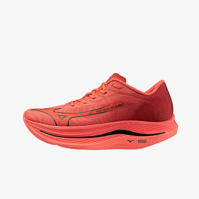 Mizuno Wave Rebellion Flash 2 Dubarry/ Black/ Cranberry