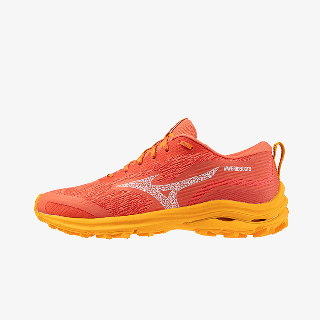 Mizuno Wave Rider Gtx Hot Coral/ White/ Carrot Curl