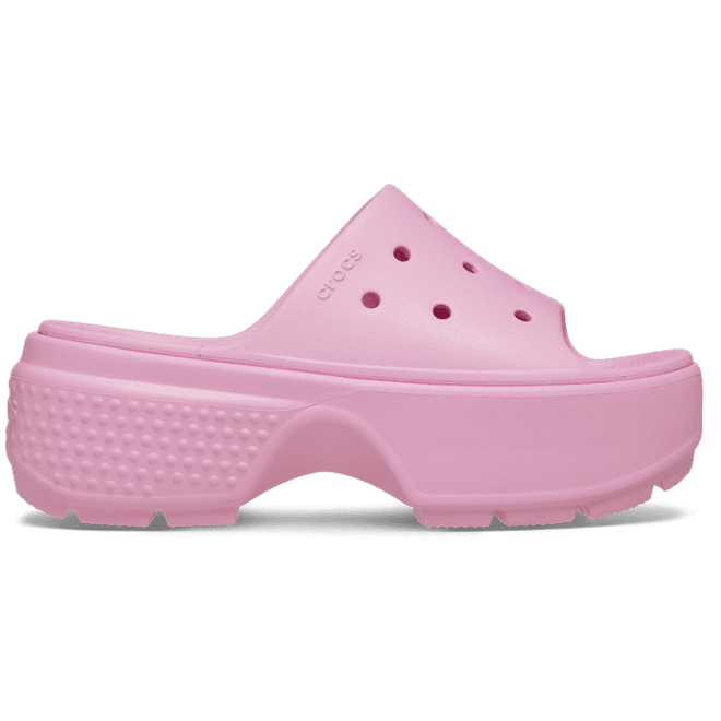 Crocs Stomp Slides Pink Tweed 