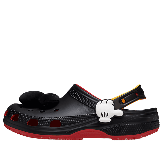  Crocs x Mickey Mouse Classic Clogs 'Black Red'