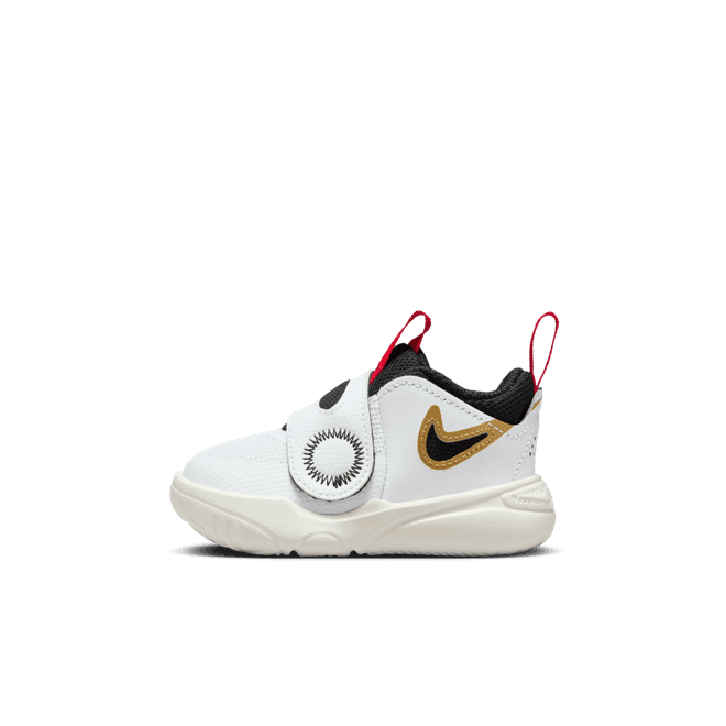 Nike Team Hustle D11 TD 'White Gold University Red' 