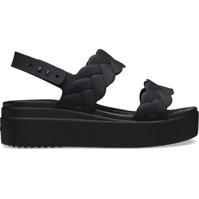 Crocs Brooklyn Woven Low SandalBlack / Black 