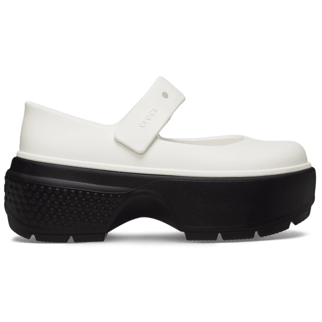 Crocs Stomp Mary Jane Chalk/Black 