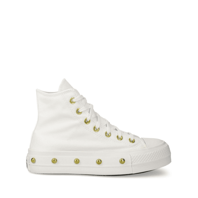  Converse Chuck Taylor All Star Studded Lift Platform 'White Gold'