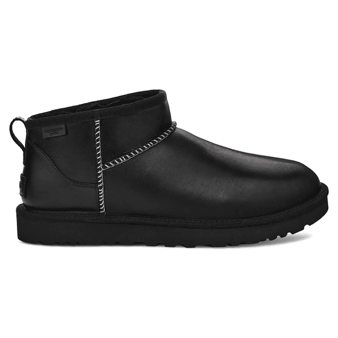 UGG® Classic Ultra Mini Leather Regenerate Boot Black