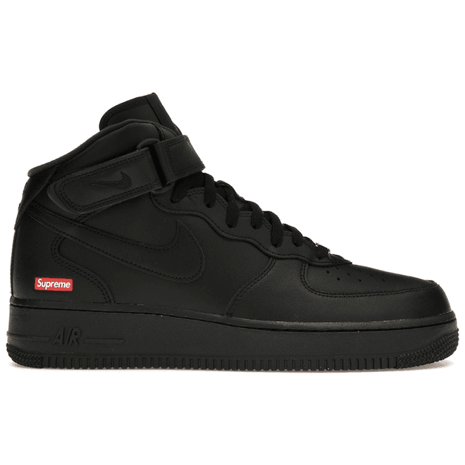 Nike Supreme x Air Force 1 Mid 'Box Logo - Triple Black' 