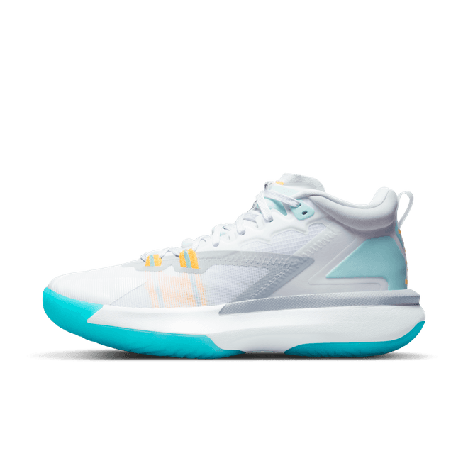 Air Jordan Zion 1 White Dynamic Turquoise