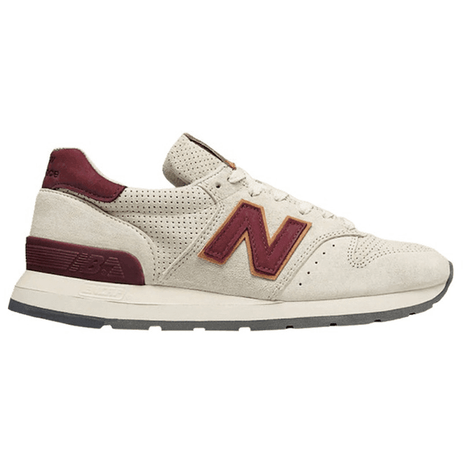 New Balance 995 MiUSA Tan Angora Mercury Red