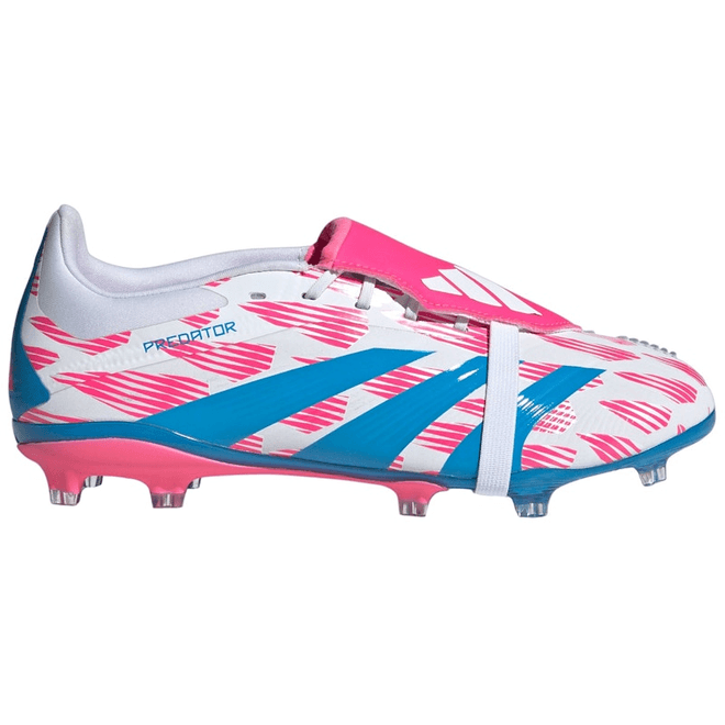 adidas Predator Elite Foldover Tongue FG Cloud White Solar Blue Solar Pink (GS)