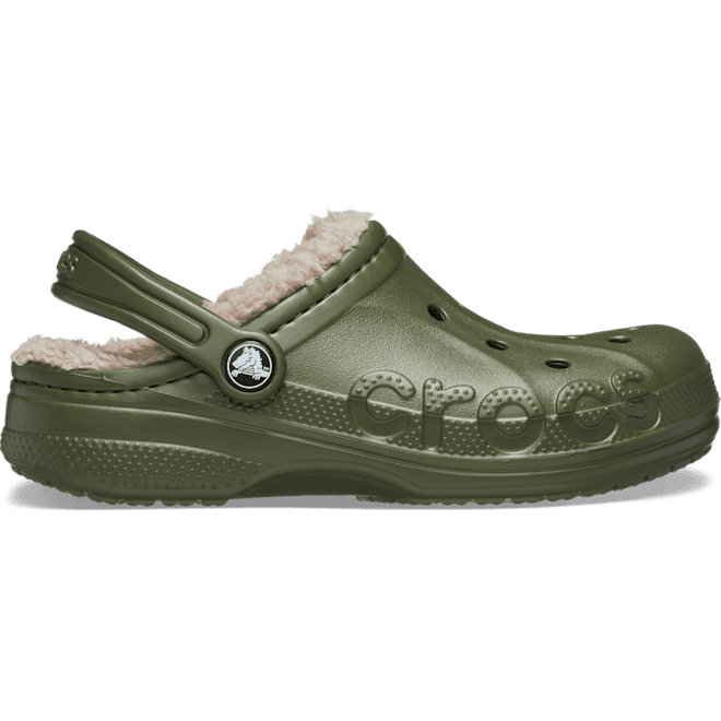 Crocs Kids Baya Lined Clogs Army Green 