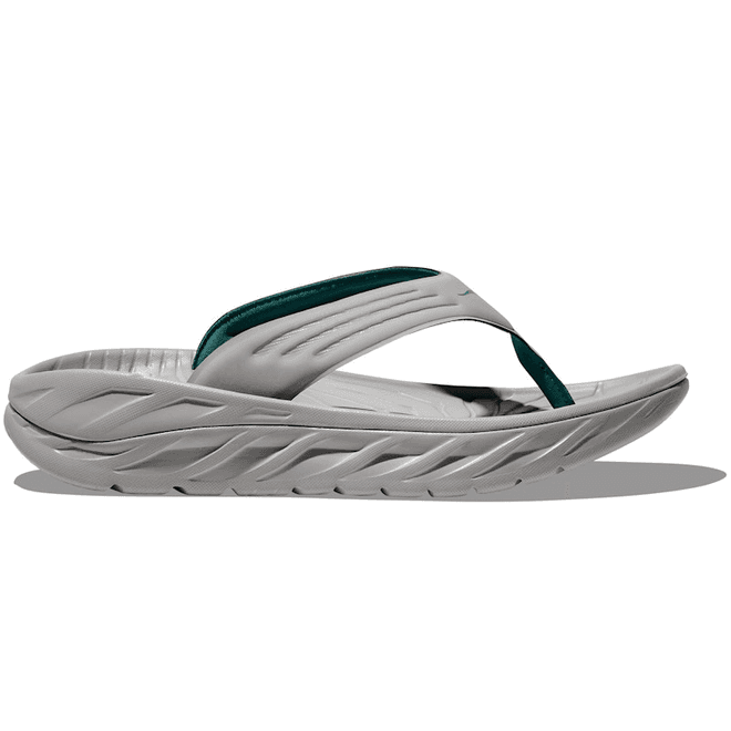 HOKA  Ora Recovery Flip 2 in Stellar Grey/Oceanic, Size 7.5 Stellar Grey