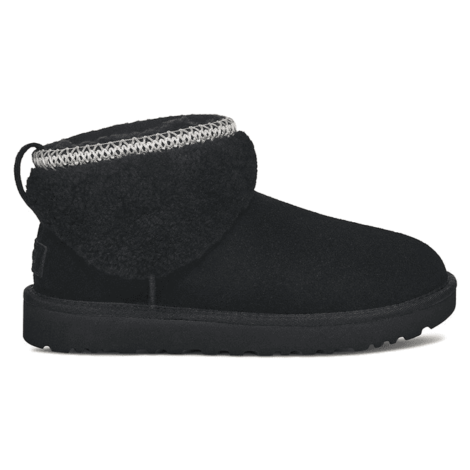 UGG® Classic Ultra Mini Maxi Curly Boot Black