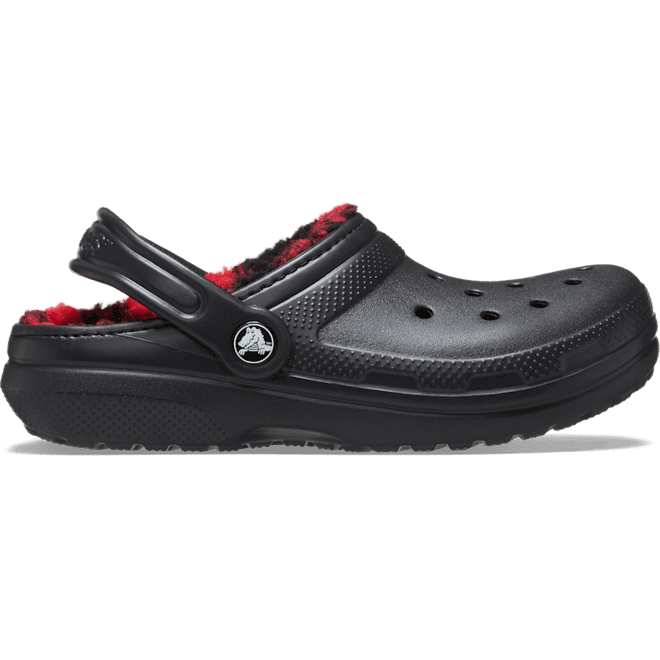 Crocs Kids Toddler Classic Lined Buffalo Check Clogs Black 