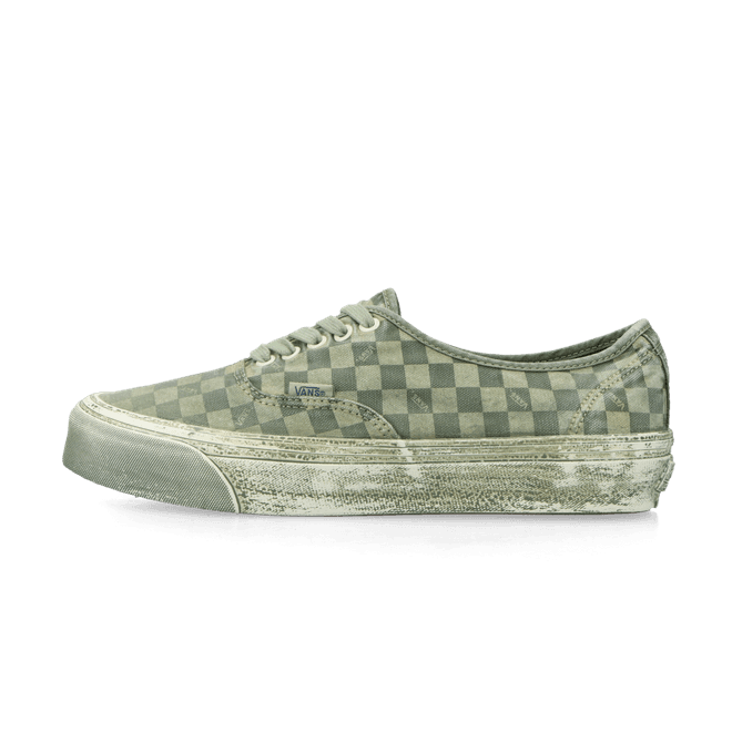 Vans LX Authentic Reissue 44 dip dye checkerboard twist of lime