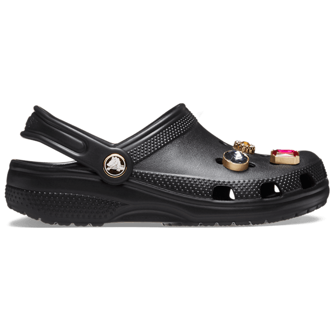 Crocs Kids Classic Jewel Clogs Black 