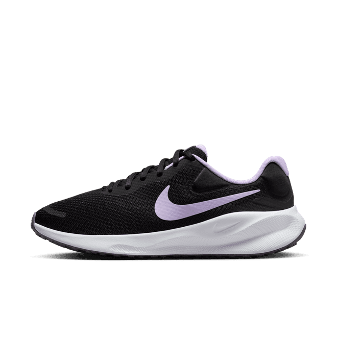 Nike Revolution 7 Black White Daybreak Lilac Bloom (Women's)