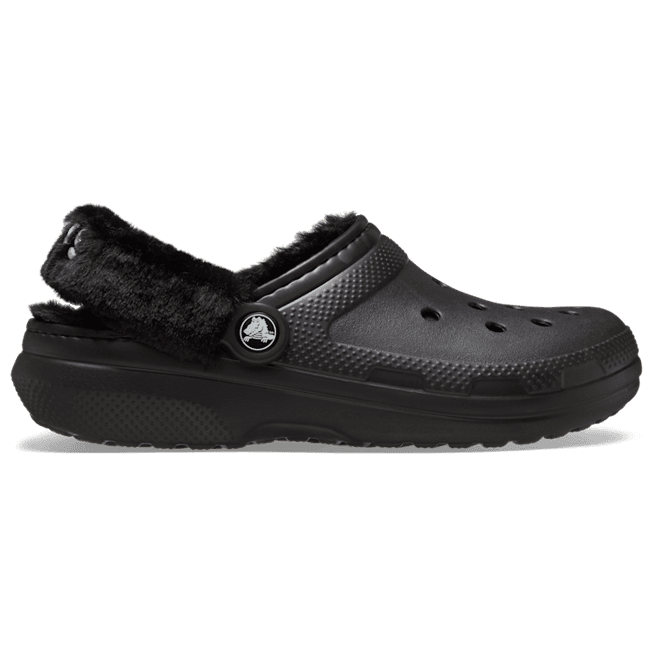 Crocs Classic Fuzz Lined Clogs Black 