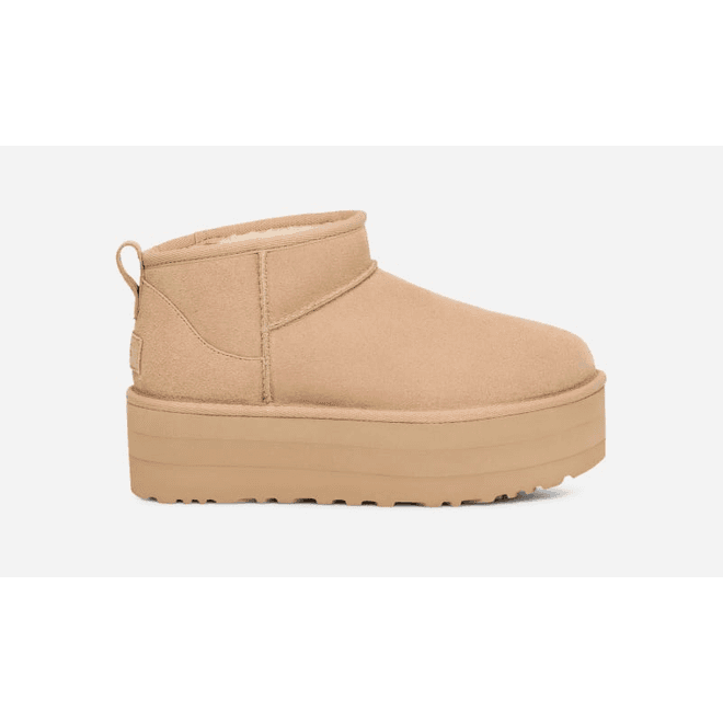 UGG® Classic Ultra Mini Platform Boot Women Driftwood/White Pepper