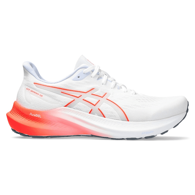 ASICS GT-2000 12 White Sunrise Red (Women's)