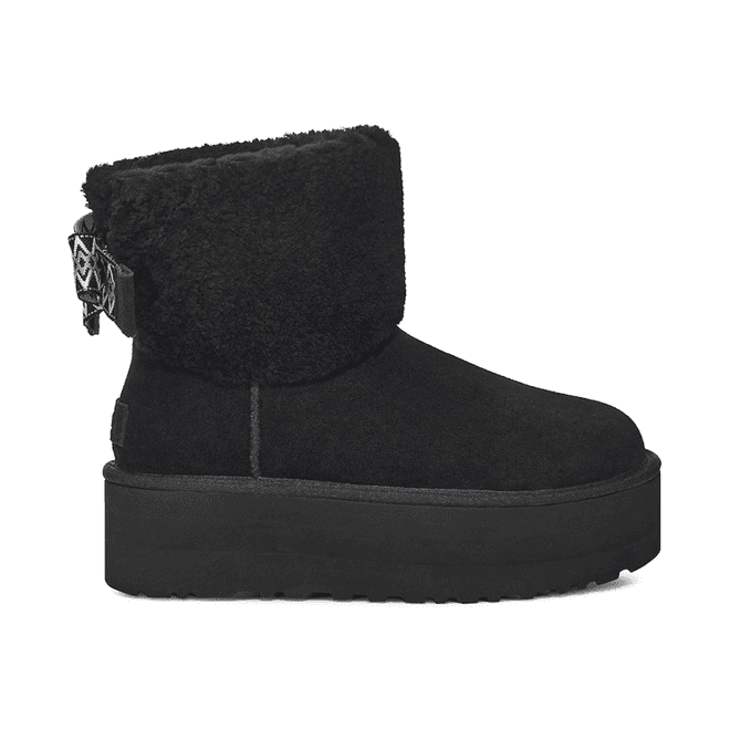 UGG Classic Mini Maxi Curly Boot Black (Women's)