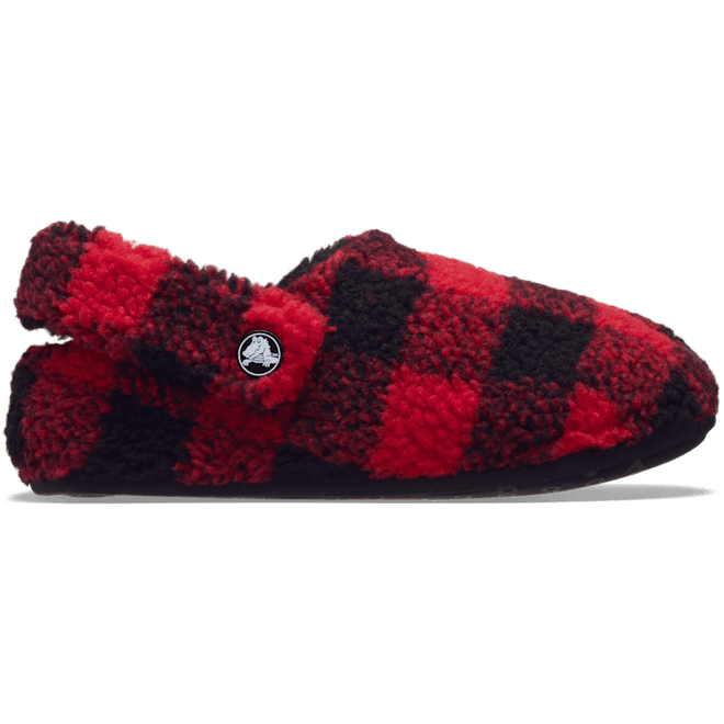 Crocs Kids Classic Buffalo Check Cozzzy Slipper Slippers Varsity Red / Black 