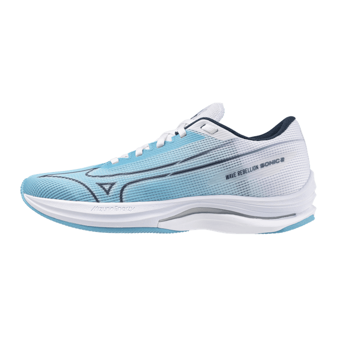 Mizuno Wave Rebellion Sonic 2 Running River Blue