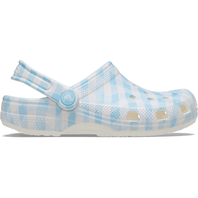 Crocs Kids Classic Gingham Clogs White / Blue 