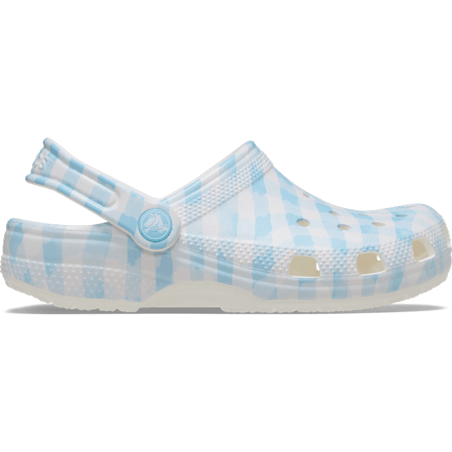 Crocs Unisex Classic Gingham Clogs White / Blue 