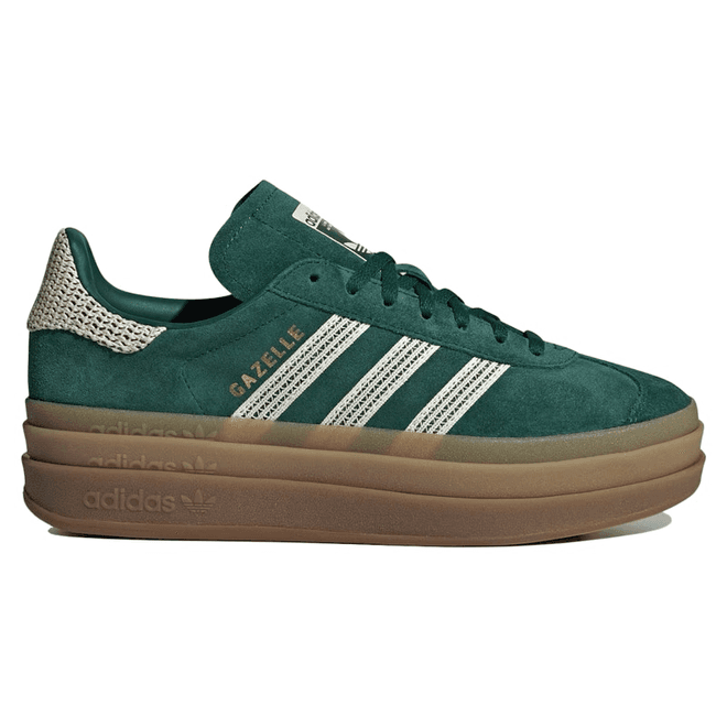 adidas Gazelle Bold Collegiate Green White Gold (Women's)