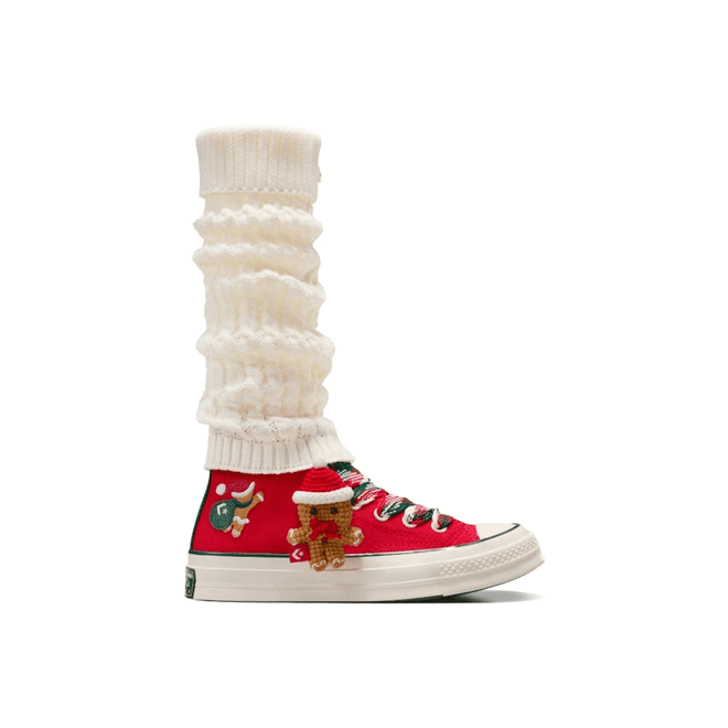 Converse Chuck 70 Hi X-Mas Gingerbread & Knit Sock Red