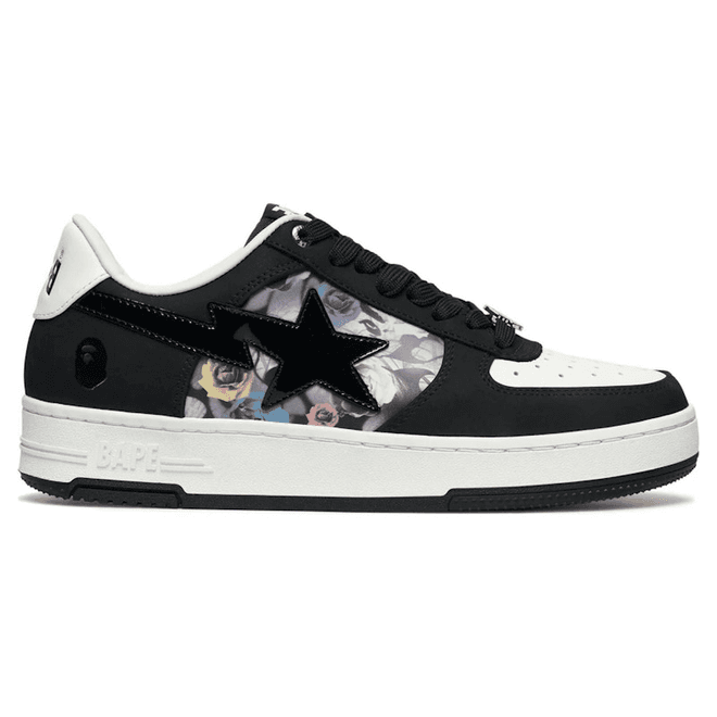 A Bathing Ape Bape Sta #2 Black Multi Roses