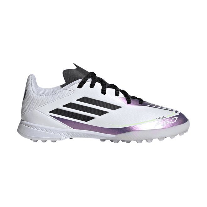 adidas F50 League Turf Messi Cloud White Core Black Purple (GS)