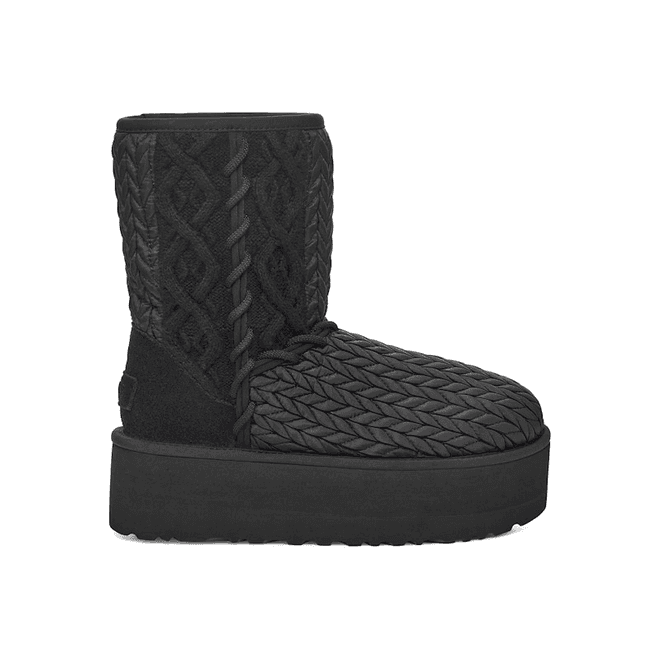 UGG Classic Short Villa Knit Boot Black (Women's)