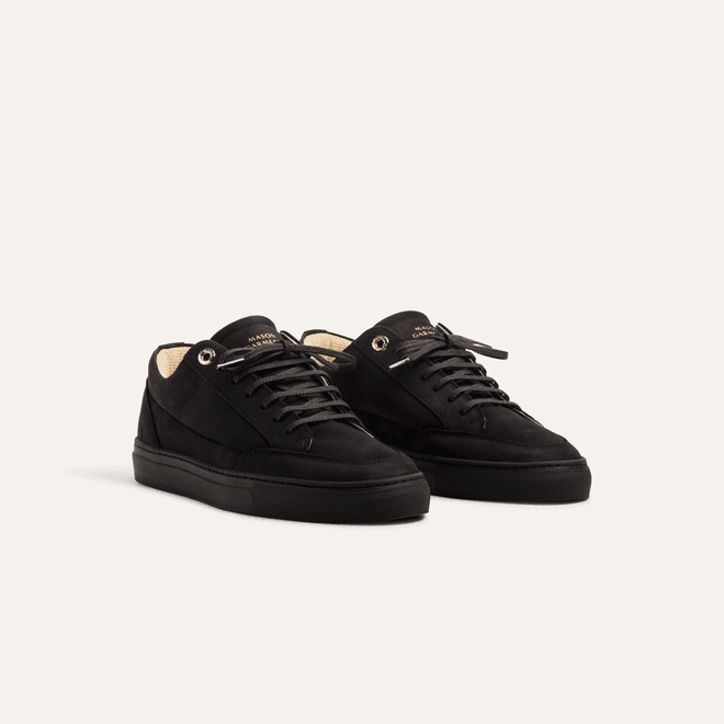 Mason Garments Mason Garments Men's and Women's Trainer Tia Dress Nubuck Tonal Black