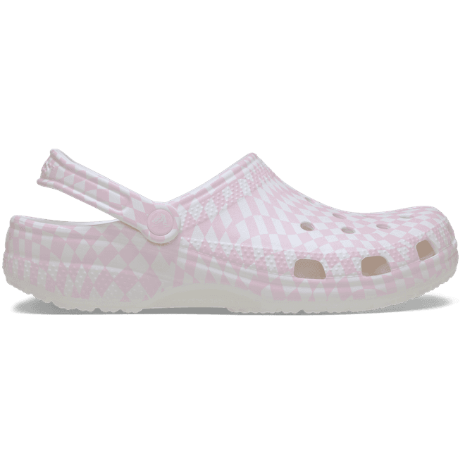 Crocs Warped Checker Clogs Pink Milk 