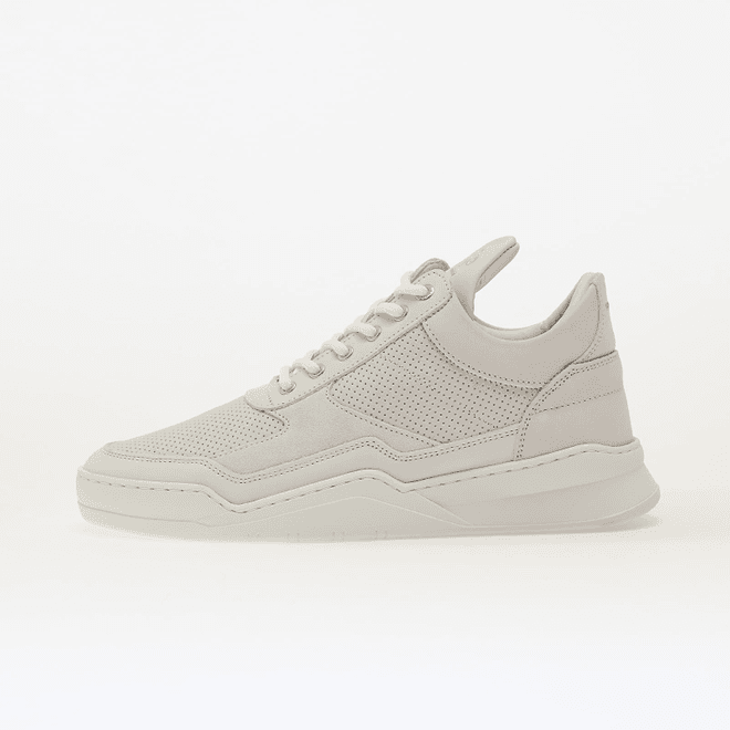 Filling Pieces Low Top Ghost Panel All White 