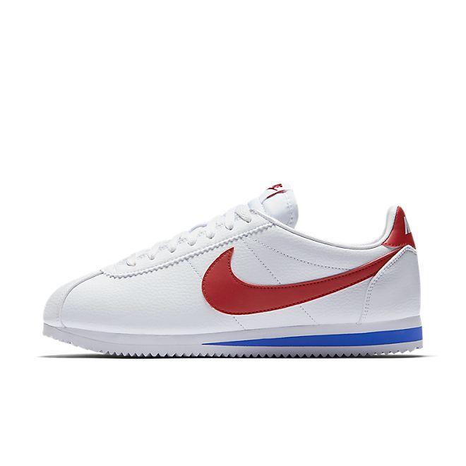 Nike Classic Cortez Leather - White / Varsity Royal / Varsity Red